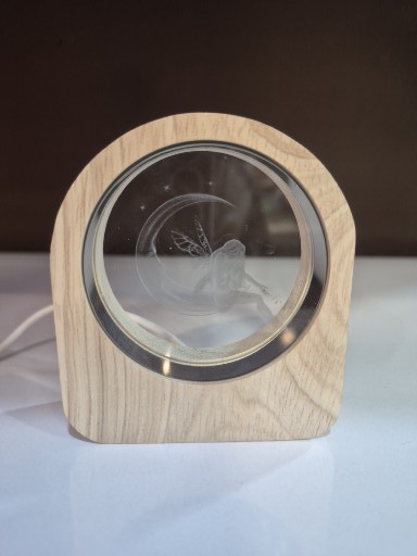 چراغ خواب شیشه 3D